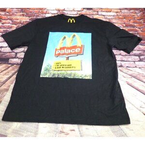 Palace Skateboards McDonalds Sign T-Shirt Black Cotton Large Limited Edition